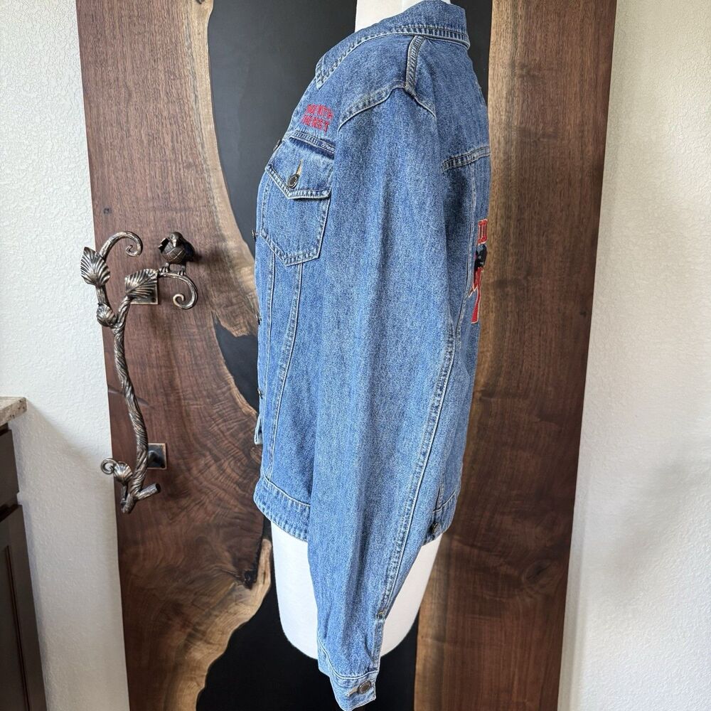 Vintage Wrangler Riata Embroidered Denim Jean Jacket Medium Riders West - Picture 5 of 8